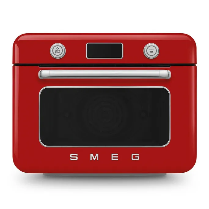 Smeg 50’s Style Kombi-Tisch-Dampfbackofen Rot