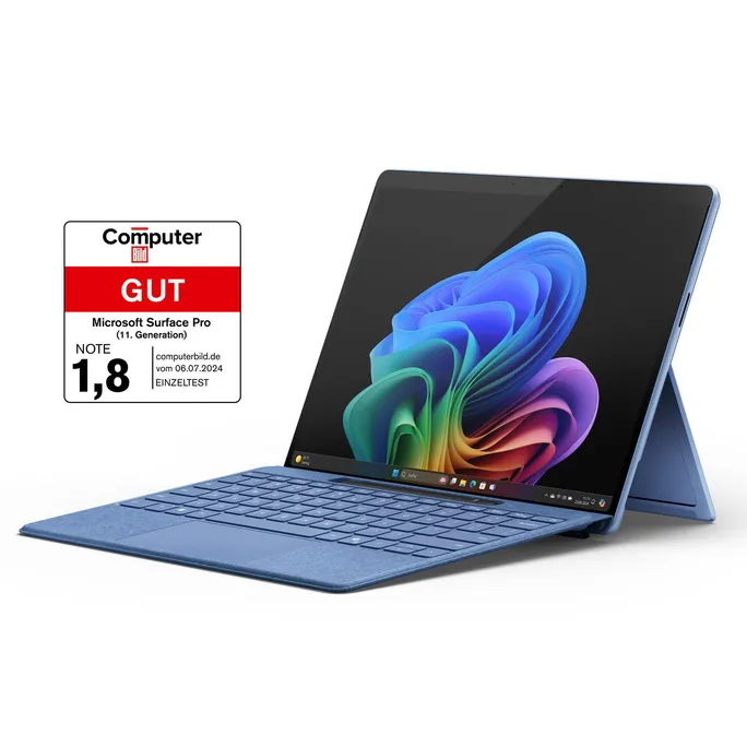 Microsoft Surface Pro (11. Edition) Copilot+ PC 13″ OLED 2in1 Saphir Snapdragon® X Elite 16GB/1TB SSD Win11 EP2-08390