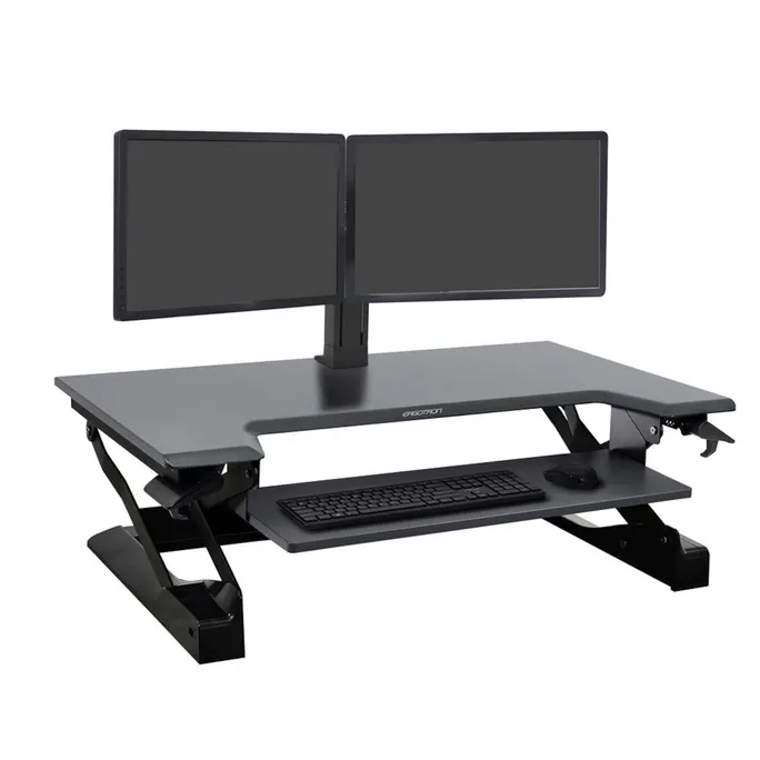 image-7444.webp Ergotron WorkFit-TL Steh-Sitz Arbeitsplatz (schwarz) – Image 1